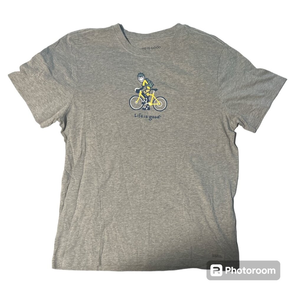 Life Is Good Jake Biking Crusher Tee | Men's L | NWT